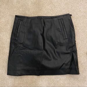 Faux leather skirt